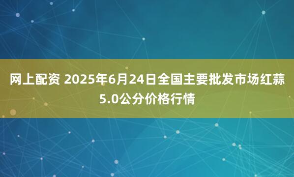 网上配资 2025年6月24日全国主要批发市场红蒜5.0公分价格行情
